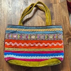 Petro Zillia Multicolor Striped Tote